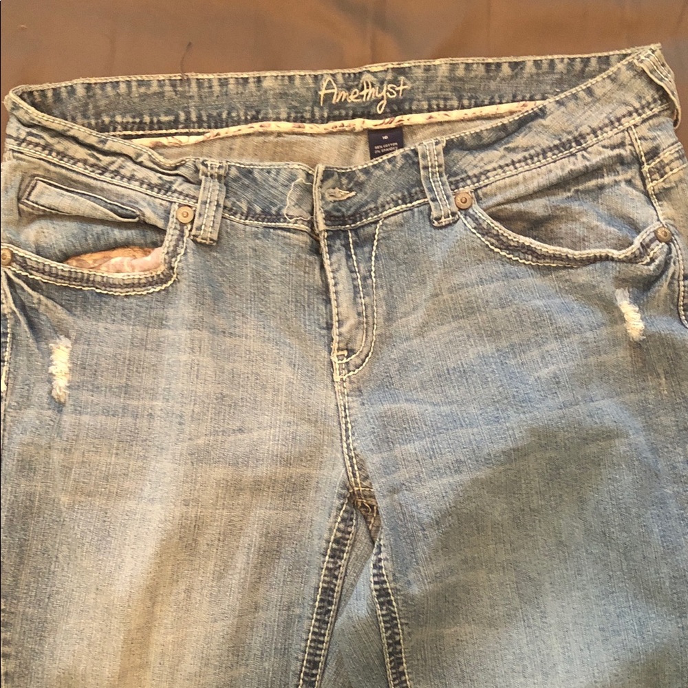 Amethyst Jeans Women's Light Blue Flare Jeans